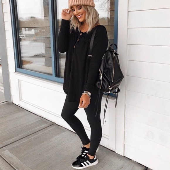 Shop Fig Pants - Softest Black Ankle Length Leggings Joggers